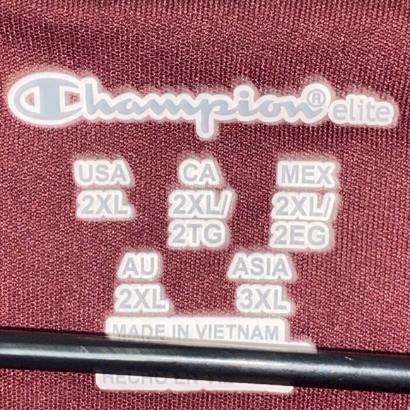 Champion Elite TEXAS A&M Polo Shirt size 2XL Performance Athletic Wine/Black - Picture 2 of 13